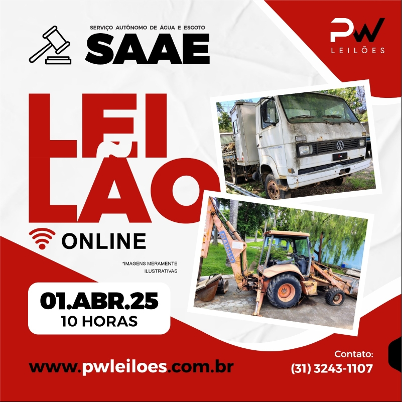 LEILÃO DE BENS INSERVÍVEIS DO SAAE SERÁ AMANHÃ_foto1